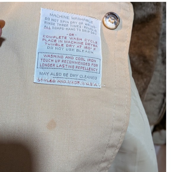 Botany Weathertopper Men 42R Tan Trench ZipOut Faux Fur Liner Classic Academia‎ - Picture 6 of 11